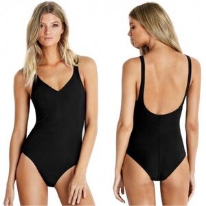 Seafolly | NWT Black Resist Me Sweetheart One Piece Bathing Suit Swimsuit